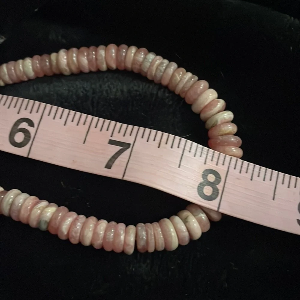 Rhodochrosite bead necklace by Jay King - Picture 12 of 13